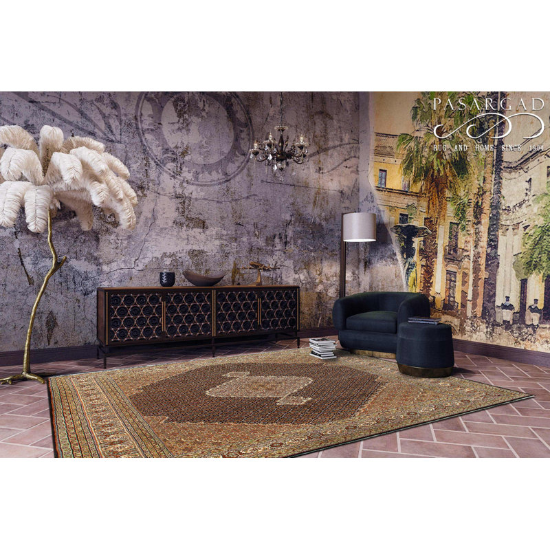 Fine Hand knotted Silk & wool Tabriz design 8' X 11'9''