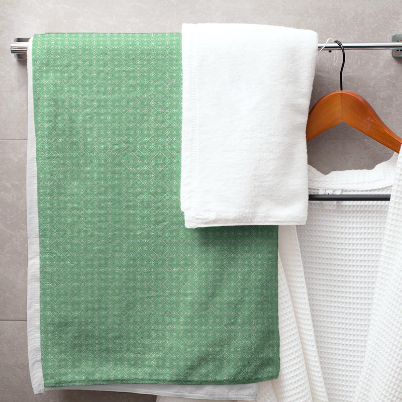 Serviette de bain napperon, Vert