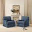 Fauteuil d'appoint pivotant avec coussin amovible Muro Modern-2011856054