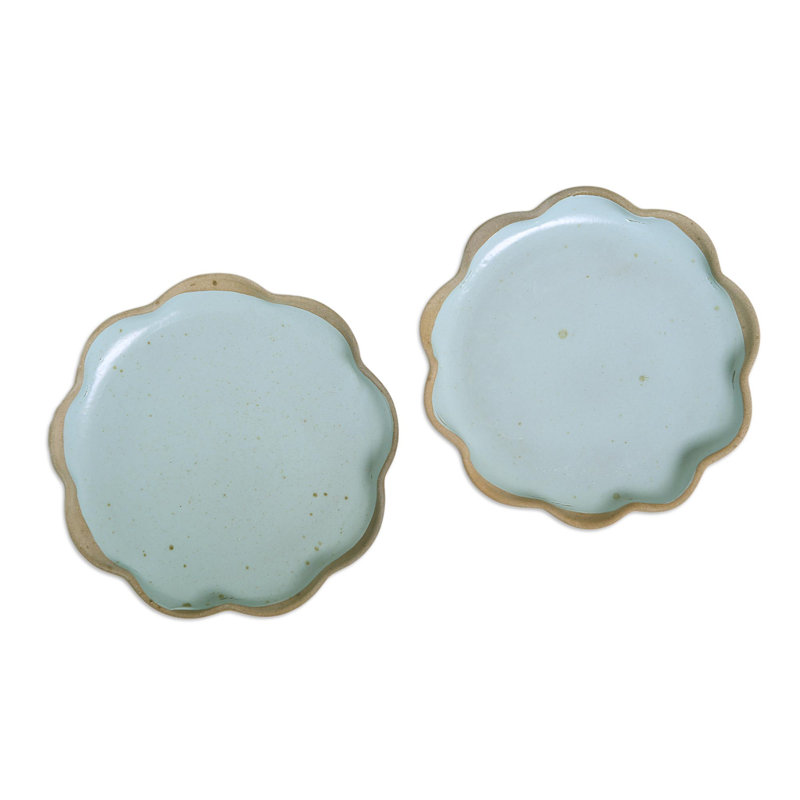 Assiette décorative en céramique 2 pièces Kika