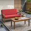 Ensemble de causeuse et table basse d'extérieur-1083915123