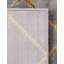 Tapis à carreaux gris et or Latitude Run® Novica-747310413