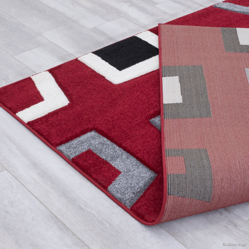 Abstract Indoor Rug, Rectangle 3'9" x 5'1"