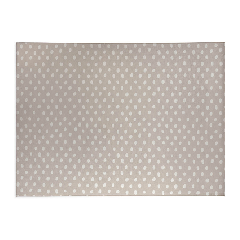 Tapis de jeu Dot Lyfe, Rectangle 48 po x 72 po, Taupe