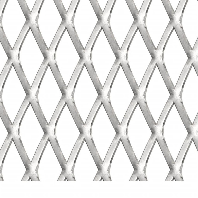 Fil métallique argenté / clôture grillagée, H 1,2 po x l 0,7 po x P 0,1 po