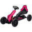 Ride-On Cars combinant des roues en EVA et une structure en métal avec un kart à pédales pour enfants rose et supporte 66 lb