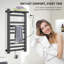 Electric Smart Towel Rack with Top Shelf - Wall-Mounted Towel Warmer