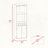 Light Oak 5-Bottle 2-Shelf Bar Cabinet