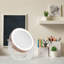 Miroir de meuble-lavabo à double face à DEL avec base en acrylique, 8X / 1X-1768684469