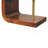 Wood S-Curve Brass Bedside