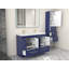Meuble-lavabo double autoportant Kyng avec plateau en acrylique-236308479