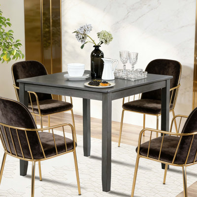 Table de salle à manger en bois, table de cuisine pour petits espaces, table de salle à manger pour 4 personnes, gris
SEULEMENT LA TABLE