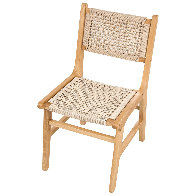 42cm H Polyester Upholstered Side Chair in Brown