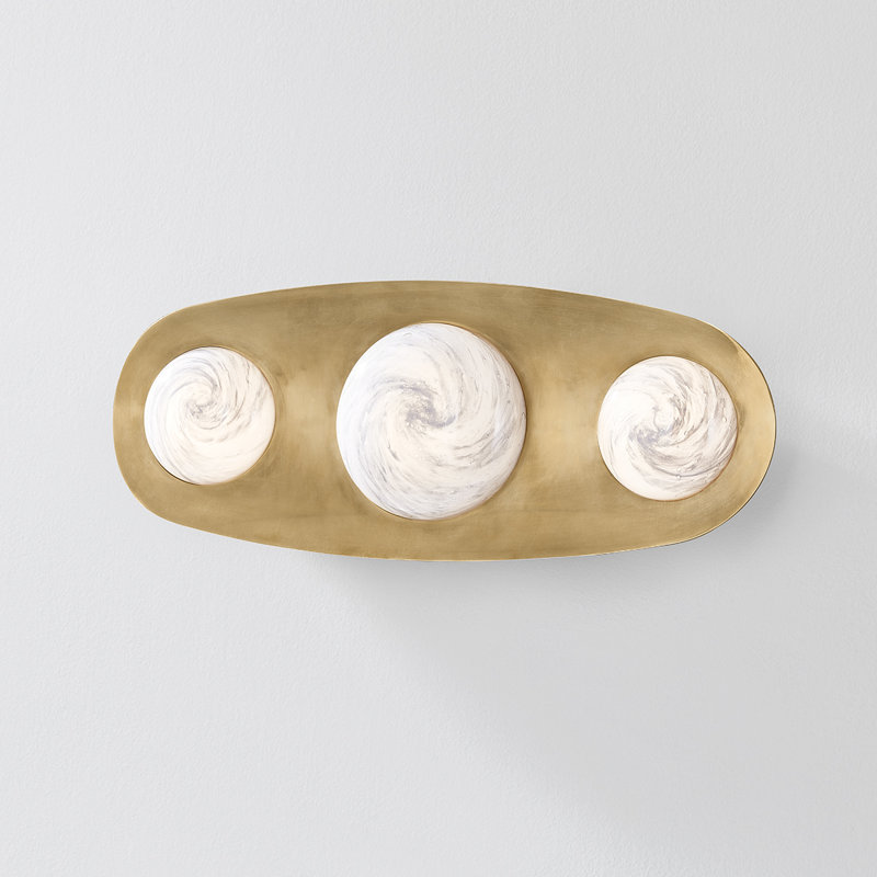 Bezel Integrated LED Wall Sconce by Noz Nozawa for Corbett Lighting, 18" H x 7 " W x 2.5" D