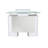 Naftali 1 Person Rectangle Glass Reception Desk