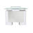 Naftali Rectangle Glass Reception Desk