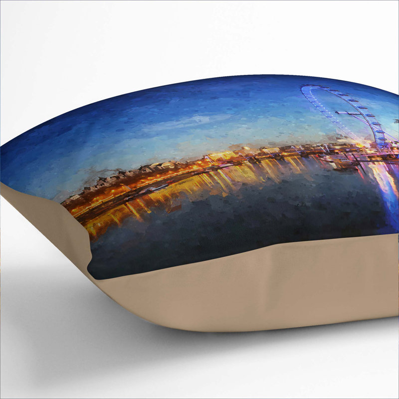 Square Cushion, 40cm H x 40cm W x 15cm D, Stone