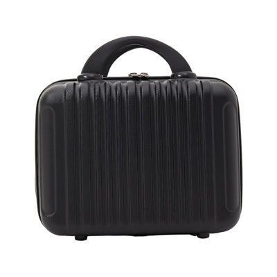 14-Inch Portable Hard Shell Travel Makeup Case with Elastic Strap