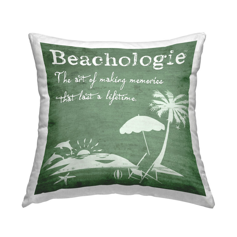 Coussin Beachologie «Made Memories» par Graffi