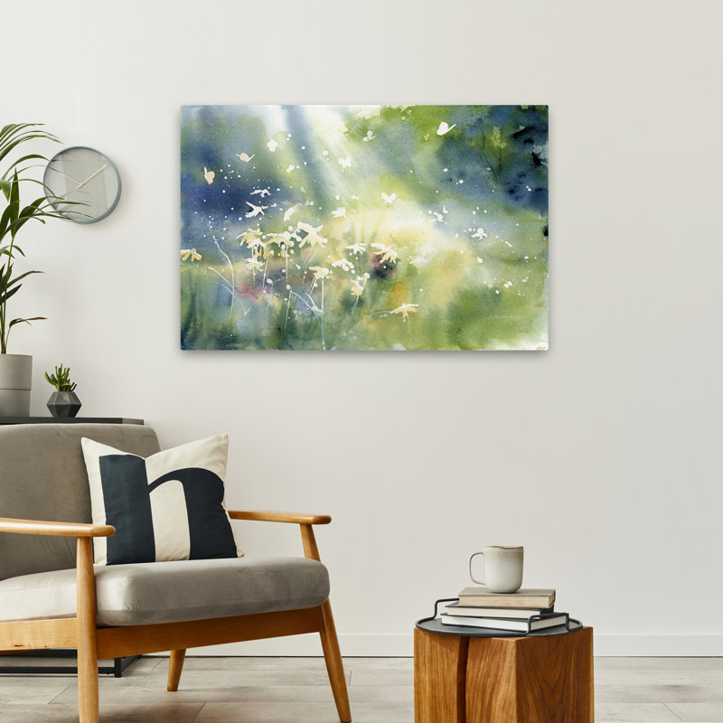 Papillons abstraits - lumière de paysage, H 24 po x l 36 po