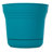 Saturn Traditional Plastic Indoor/Outdoor Round Planter with Saucer-310154051-310154048