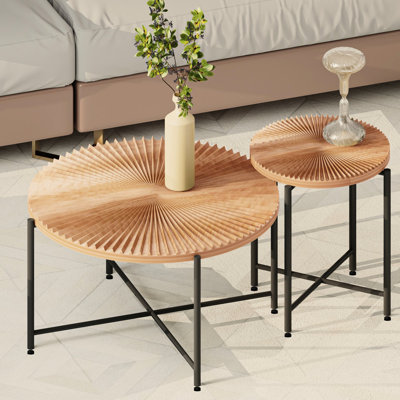 Ensemble de table basse et de table de bout 2 pièces Radial