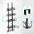 Over Door Purse Organizer - Adjustable Purse Storage Rack With Bags Design Metal Basket, Wall Mounted Handbag Organizer, Hanging Handbag Holder