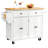 43.3'' Wide Rolling Kitchen Island with Storage and Solid Wood Top-86787617