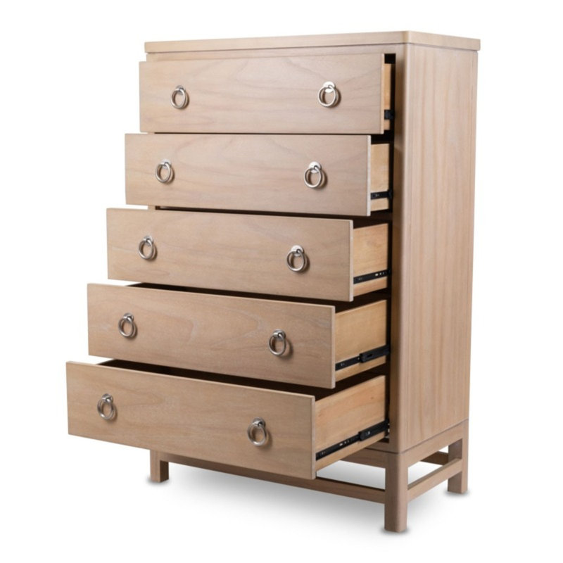 Commode 5 tiroirs Monterey - finition grès