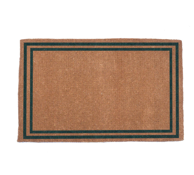 Paillasson antidérapant personnalisable pour l'extérieur, Oui, Vert, H 30 po x l 18 po x P 1 po