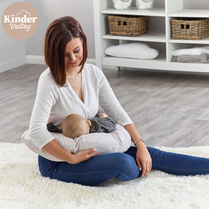 Donut Nursing Pillow, Grey