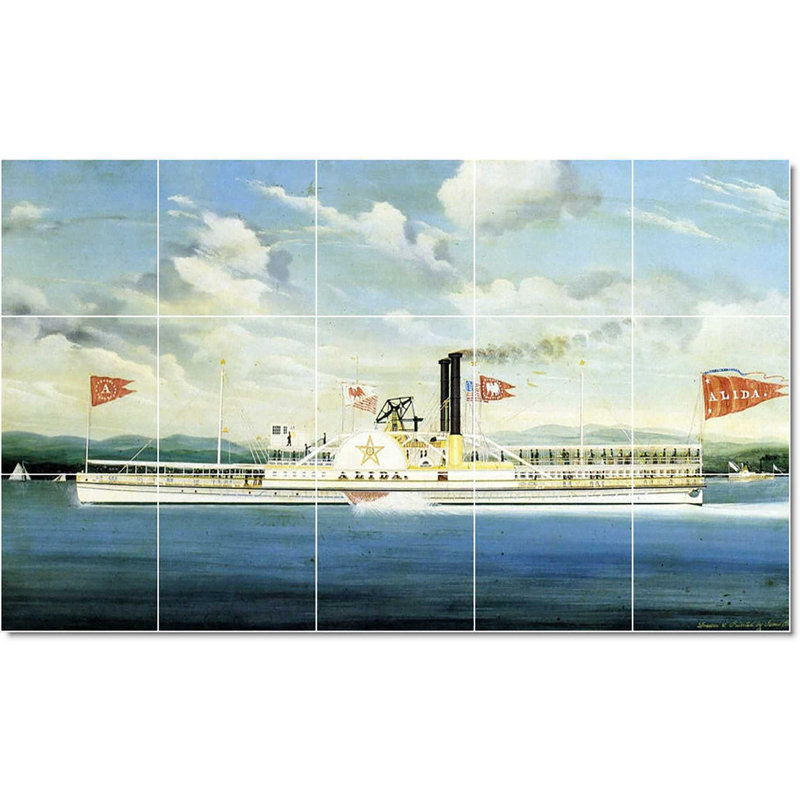 Carreau de céramique 60 po x 36 po 12 po x 12 po, Peinture de bateau de James Bard W22039