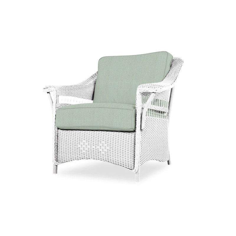 Nantucket Outdoor Lounge Chair, White, Canvas Natural Sunbrella® Canvas