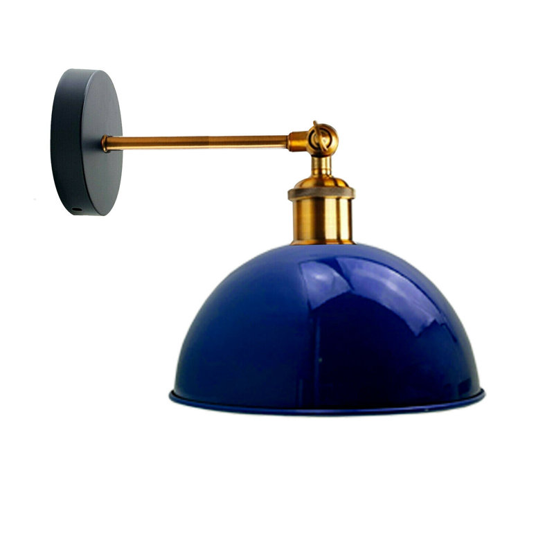 Winland Armed Sconce, Navy Blue