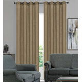 Fortenberry Polyester Semi Sheer Curtain Panel Pair