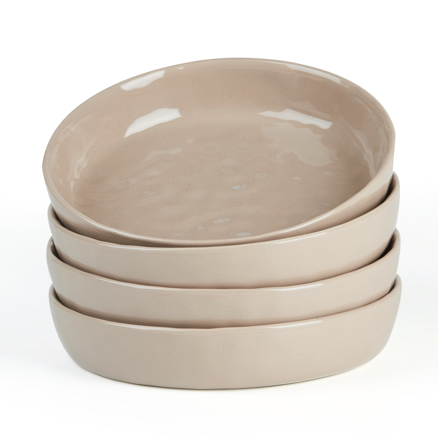 Esma Stoneware 32 Oz Large Pasta Bowl, Blue