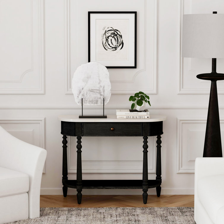 Aberdale 40'' Console Table with Marble Top