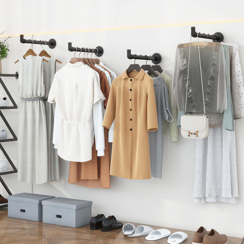 8.5cm Wall Mounted Clothes Rack