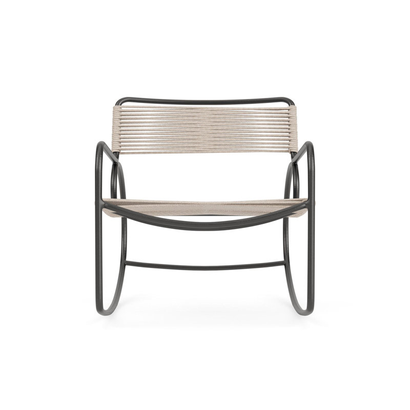 Walter Lamb Outdoor Rocker Chair, Dove/Beige