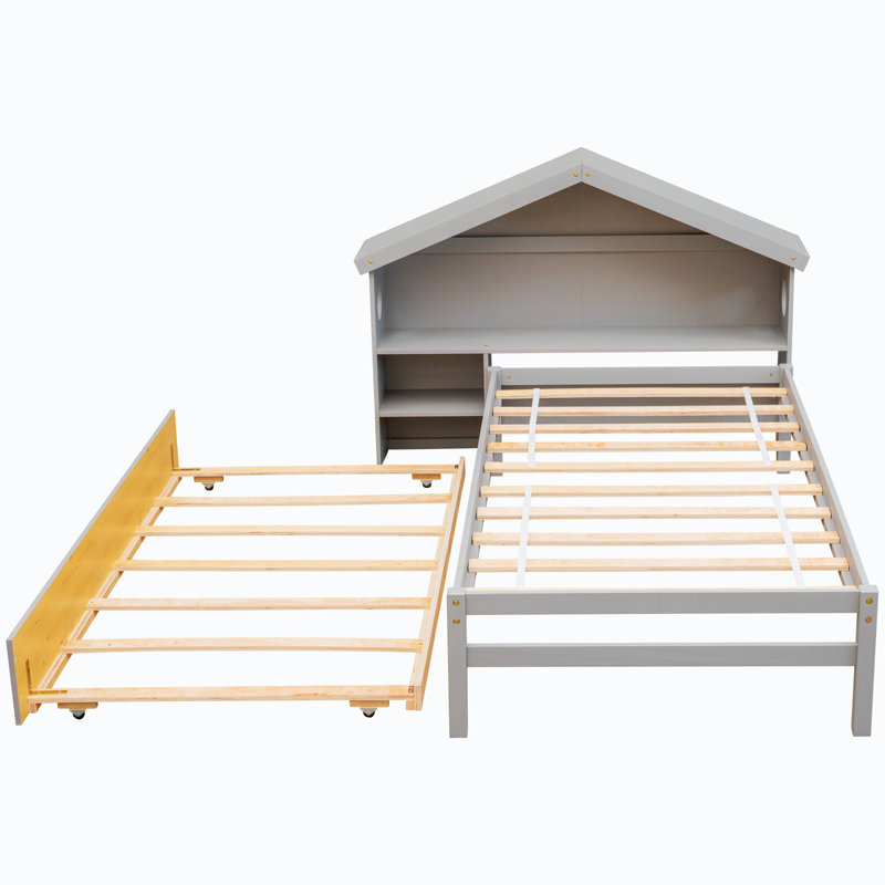 Lit plateforme 44,63 po Gotmar, gris