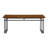 Debasish Dual-Metal Leg Wood Dining Bench-365251477