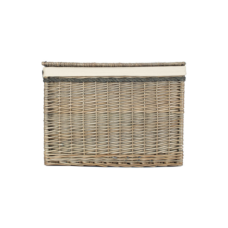 23" Wicker Lined Storage Hamper