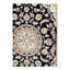Mirutil Oriental Area Rug in Navy Blue