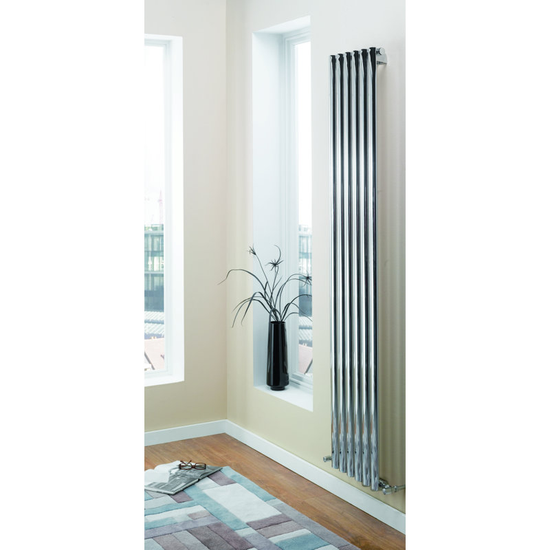 Karli Vertical Oval Panel Radiators, 180cm H x 35.7cm W x 5.7cm D