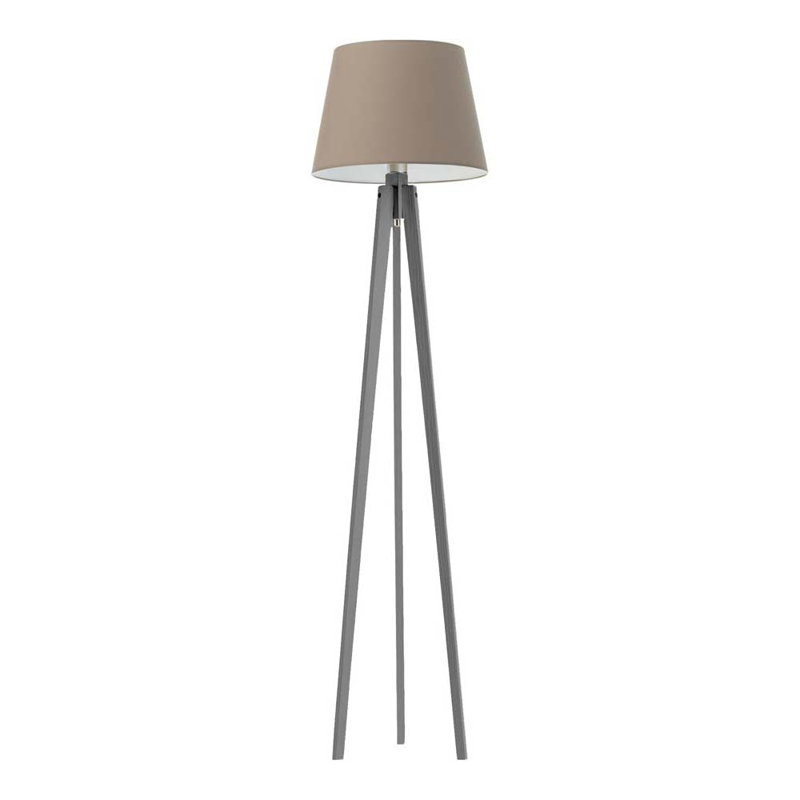 Araby 158cm Tripod Floor Lamp, Grey, Tan