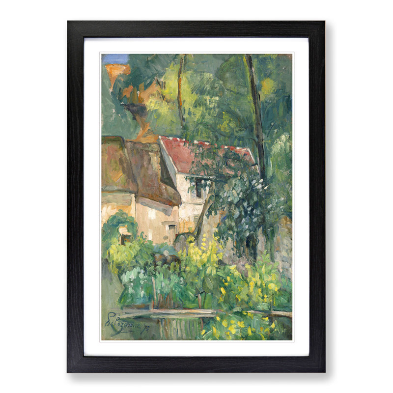 House of Pere Lacroix by Paul Cezanne - Framed Print, 36cm H x 27cm W x 2cm D, Black Framed