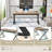 Cheryel 60" Modern Wood and Metal Computer Desk, Oak-1071070458-1043580126