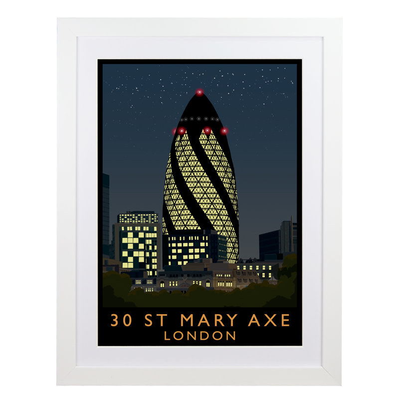 Richard O'Neil - Print, White Wood Frame, 43.5 cm H x 33.5 cm W x 2.2 cm D