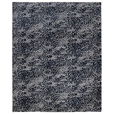 Viviana Abstract Area Rug in Black/Gray/White