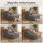 Chaise longue en velours côtelé sans assemblage-993124528